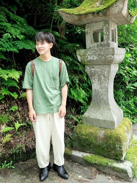 「エアリズム」｜かずささん（メンズ・167cm）の夏コーディネート