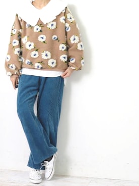 「DAIS-Y（デイジー）のアイテム」を使った、ミドリ🐎🐎🐎さん（レディース・160cm）の冬コーディネート