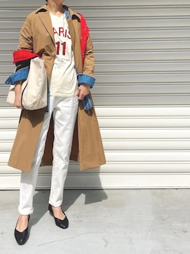 「COOMB（クーム）のアイテム」を使った、ミドリ🐎🐎🐎さん（レディース・160cm）の春コーディネート