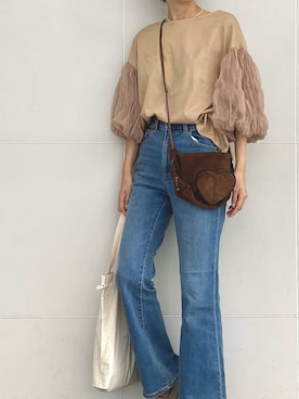 「COOMB（クーム）のアイテム」を使った、ミドリ🐎🐎🐎さん（レディース・160cm）の秋コーディネート