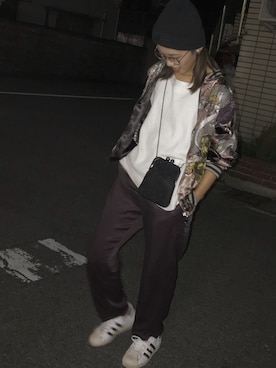 「スーパースター」｜「アイテム（その他アウター）」を使った、なつさん（レディース・158cm）の秋コーディネート