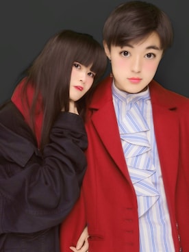「SHAREEF（シャリーフ）のアイテム（ジャケット/アウター）」を使った、 🍥あ や か 🍥さん（レディース・158cm）の冬コーディネート