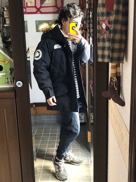 「united arrows」｜「アイテム（ダウンジャケット/コート）」を使った、gapaoさん（メンズ・160cm）の冬コーディネート
