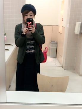 「NETSTAR（ネットスター）のアイテム（スカート）」を使った、yukinobdさん（レディース・154cm）の冬コーディネート