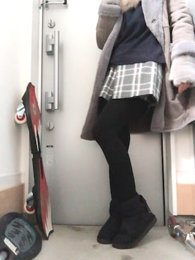 「fredy（フレディ）のアイテム」を使った、yukinobdさん（レディース・154cm）の冬コーディネート