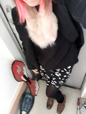 「FRAY（フライ）のアイテム」を使った、yukinobdさん（レディース・154cm）の冬コーディネート