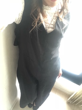 「titivate（ティティベイト）のアイテム（サロペット/オーバーオール）」を使った、yukinobdさん（レディース・154cm）の春コーディネート