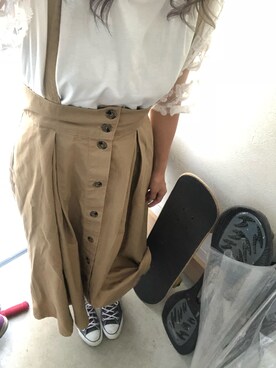 ジャンパースカートを使った 楽天 の人気ファッションコーディネート Wear