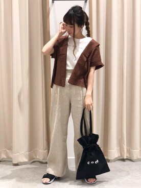 「coen」｜coen のんちゃんさん（レディース・158cm）の夏コーディネート