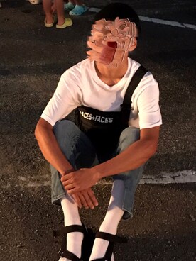 「祭り」｜「アイテム（ニットキャップ/ビーニー）」を使った、しょーたーさん（メンズ・172cm）の夏コーディネート