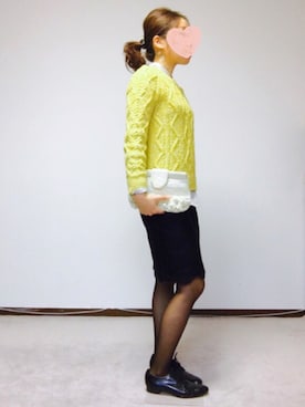 「アイテム（ピアス（両耳用））」を使った、Rieさん（レディース・158cm・30代）の冬コーディネート