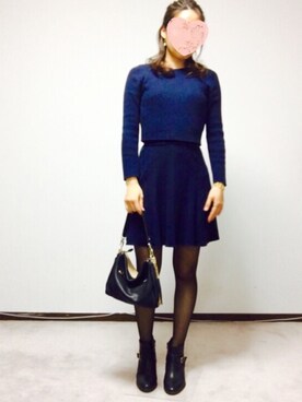 「アイテム（ピアス（両耳用））」を使った、Rieさん（レディース・158cm・30代）の冬コーディネート