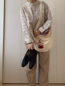 「のんびりスタイル」｜sora◡̈*さん（レディース・153cm）の春コーディネート
