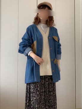 sora◡̈*さん（レディース・153cm）の春コーディネート