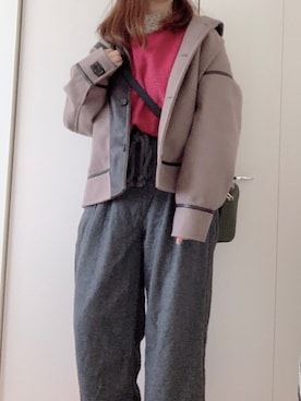 「cepo（セポ）のアイテム（その他アウター）」を使った、sora◡̈*さん（レディース・153cm）の冬コーディネート
