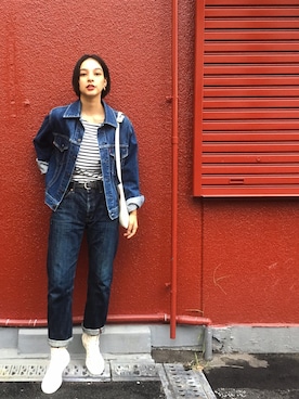 蒼葉えるさん（レディース・165cm）の秋コーディネート