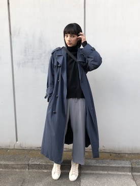 「SANYO（サンヨー）のアイテム」を使った、蒼葉えるさん（レディース・166cm）の冬コーディネート