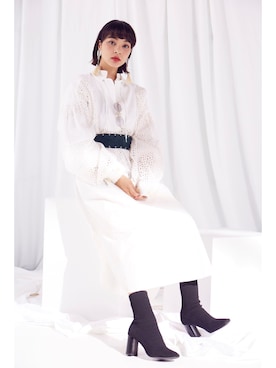 蒼葉えるさん（レディース・166cm）の春コーディネート