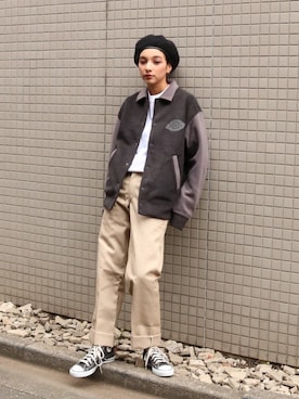 Dickies ディッキーズ フリーススタジャンを使った人気ファッションコーディネート Wear