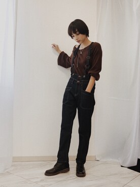 蒼葉えるさん（レディース・166cm）の冬コーディネート
