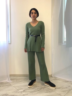 蒼葉えるさん（レディース・166cm）の春コーディネート