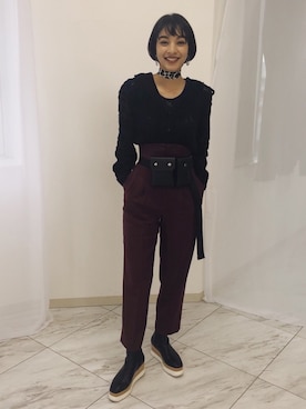 蒼葉えるさん（レディース・166cm）の春コーディネート