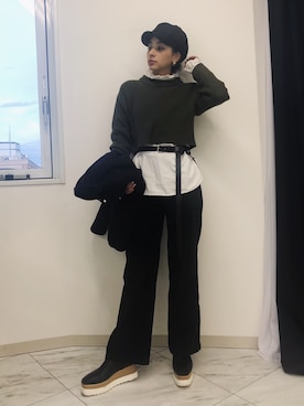 「平成最後のWEARISTAセンバツ」｜「アイテム（キャスケット）」を使った、蒼葉えるさん（レディース・166cm）の春コーディネート