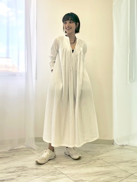 「MONKEY TIME（モンキータイム）のアイテム（アクセサリー）」を使った、蒼葉えるさん（レディース・166cm）の春コーディネート