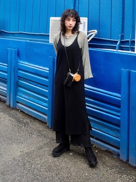 「Settimissimo（セッティミッシモ）のアイテム（ワンピース/ドレス）」を使った、蒼葉えるさん（レディース・166cm）の秋コーディネート