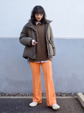 蒼葉えるさん（レディース・166cm）の冬コーディネート