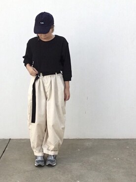 「ムック本」｜「アイテム（キャップ）」を使った、yuinkoさん（レディース・154cm）の秋コーディネート