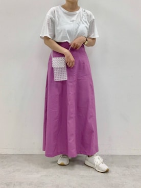 「LE COQ（ルコック）のアイテム」を使った、fujikoさん（レディース・150cm）の春コーディネート