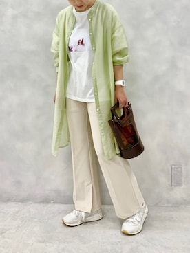 「LE COQ（ルコック）のアイテム」を使った、fujikoさん（レディース・150cm）の春コーディネート