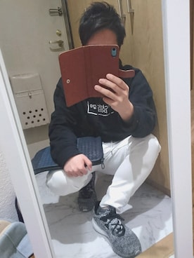 「Buffalo Bobs（バッファローボブズ）のアイテム（パーカー）」を使った、RYOTAさん（メンズ・160cm）の春コーディネート