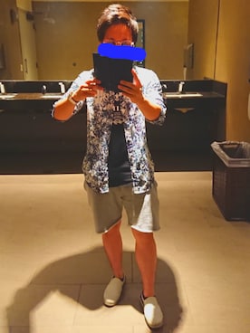 「Buffalo Bobs（バッファローボブズ）のアイテム（シャツ/ブラウス）」を使った、RYOTAさん（メンズ・160cm）の夏コーディネート