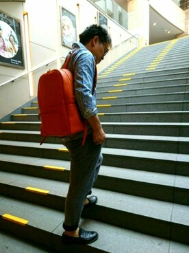 「GANESH（ガネーシュ）のアイテム」を使った、chu-さん（メンズ・165cm）の春コーディネート