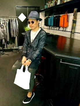 「POST&CO（ポストアンドコー）のアイテム」を使った、chu-さん（メンズ・165cm）の春コーディネート