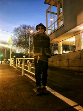 「Magnu（マヌー）のアイテム（キーケース/キーアクセサリー）」を使った、chu-さん（メンズ・165cm）の冬コーディネート