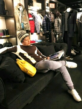 「ennerre（エネーレ）のアイテム」を使った、chu-さん（メンズ・165cm）の冬コーディネート