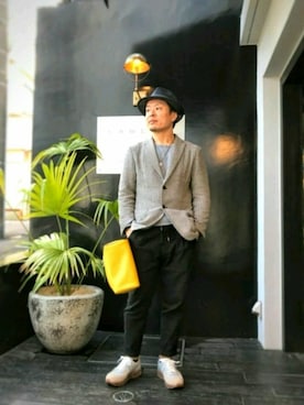 「T-JACKET（ティージャケット）のアイテム」を使った、chu-さん（メンズ・165cm）の春コーディネート