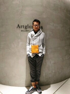 「RAWLIFE（ロウライフ）のP448/ピーフォーフォーエイト/THE BOSTON（スニーカー）」を使った、chu-さん（メンズ・165cm）の秋コーディネート