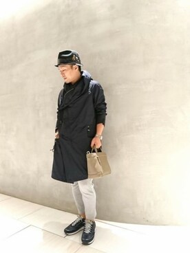 「RAWLIFE（ロウライフ）のP448/ピーフォーフォーエイト/THE BOSTON（スニーカー）」を使った、chu-さん（メンズ・165cm）の秋コーディネート