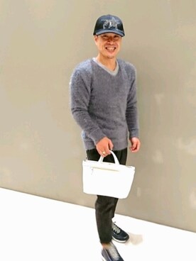 「RAWLIFE（ロウライフ）のP448/ピーフォーフォーエイト/THE BOSTON（スニーカー）」を使った、chu-さん（メンズ・165cm）の秋コーディネート