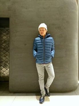 「CPH（シーピーエイチ）のアイテム（ニットキャップ/ビーニー）」を使った、chu-さん（メンズ・165cm）の秋コーディネート