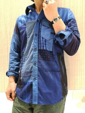 「Cherry Sunburst（チェリーサンバースト）のアイテム」を使った、chu-さん（メンズ・165cm）の春コーディネート