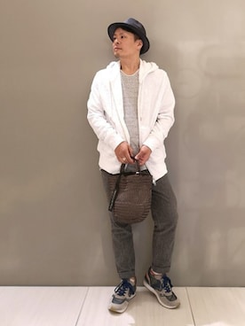 「SEAGREEN（シーグリーン）のアイテム」を使った、chu-さん（メンズ・165cm）の夏コーディネート