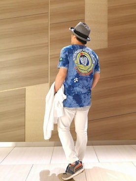「SEAGREEN（シーグリーン）のアイテム」を使った、chu-さん（メンズ・165cm）の夏コーディネート