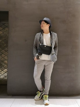 「ARMURE（アルミュール）のアイテム（テーラードジャケット）」を使った、chu-さん（メンズ・165cm）の夏コーディネート