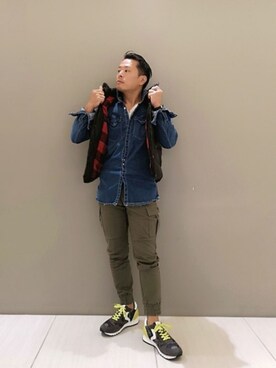 「AKM Contemporary（エイケイエムコンテンポラリー）のアイテム」を使った、chu-さん（メンズ・165cm）の秋コーディネート