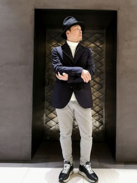 「samas（サマス）のアイテム」を使った、chu-さん（メンズ・165cm）の冬コーディネート